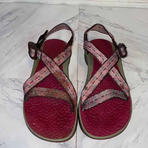 Chaco Chari Cycloid Scale Strap Sandals Size 8 - Picture 4 of 10